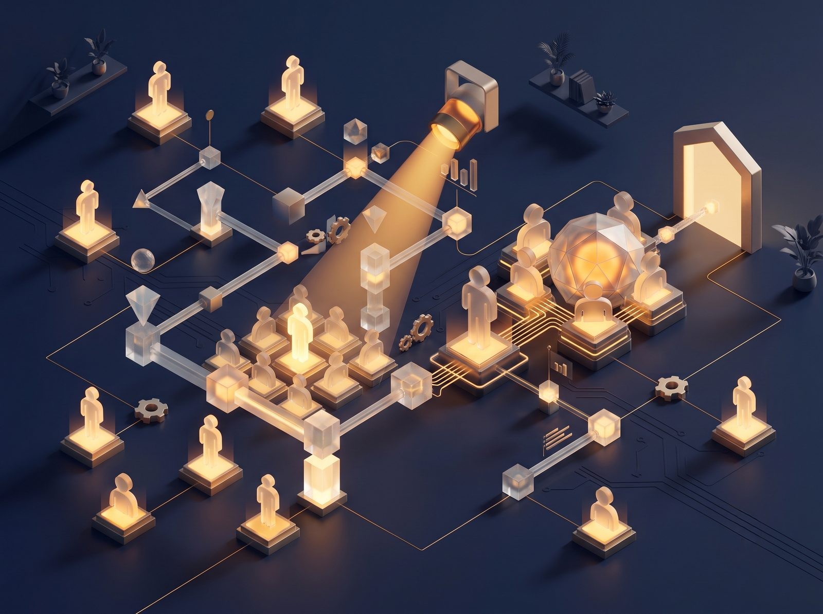 Managed hiring and talent sourcing